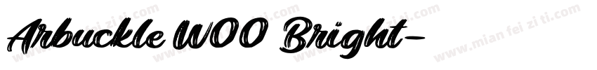 Arbuckle W00 Bright字体转换